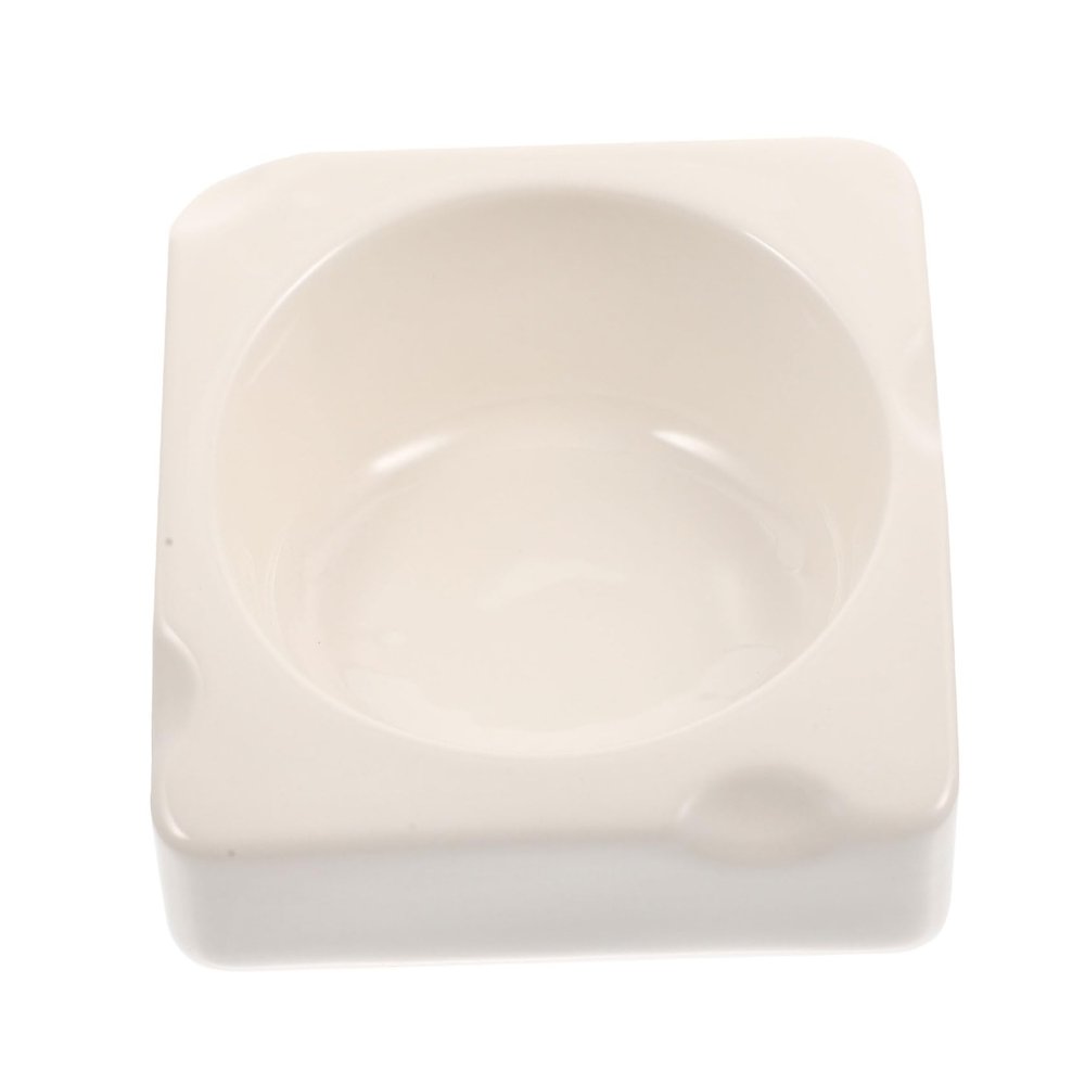 BUGUUYO Ceramic Hamster Bowl, Cheese Shape, Washable and Break-Resistant, for Chinchillas and Small Pets