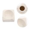 BUGUUYO Ceramic Hamster Bowl, Cheese Shape, Washable and Break-Resistant, for Chinchillas and Small Pets view 2