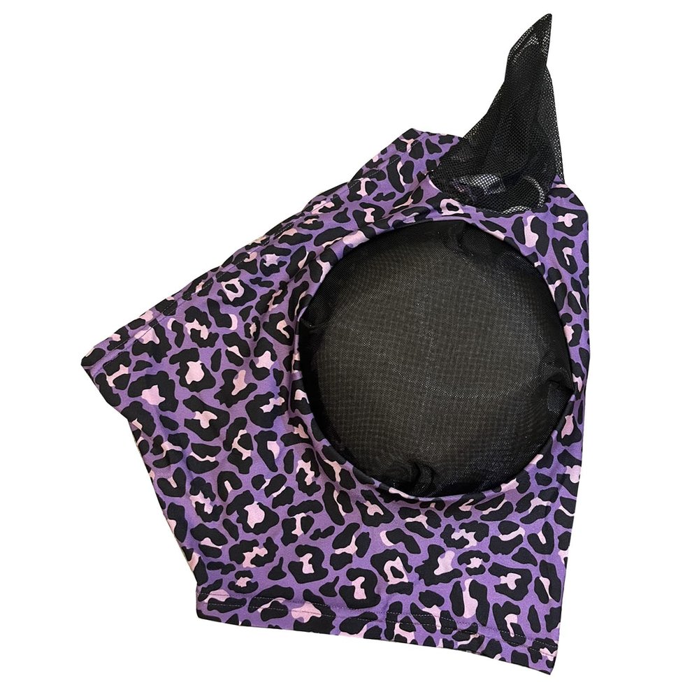 Horse Fly Face Cover - Leopard Print