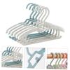 Adjustable Non-Slip Plastic Kids' Hangers, 10-Pack, Retractable view 2