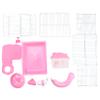Two-Story Hamster House, Breathable and Sturdy, Pink view 1