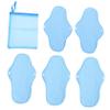GARVALON Reusable Cloth Menstrual Pads, 6-Pack, High Absorbency, Waterproof PUL, Comfortable Polar Fleece view 1