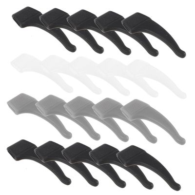HAPINARY Silicone Eyeglass Holders with Ear Hooks, 18 Pairs, Non-Slip