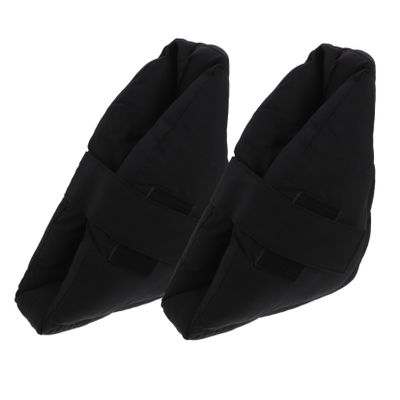 Heel Cushions, 1 Pair, Black, Blend Fabric and Cellucotton