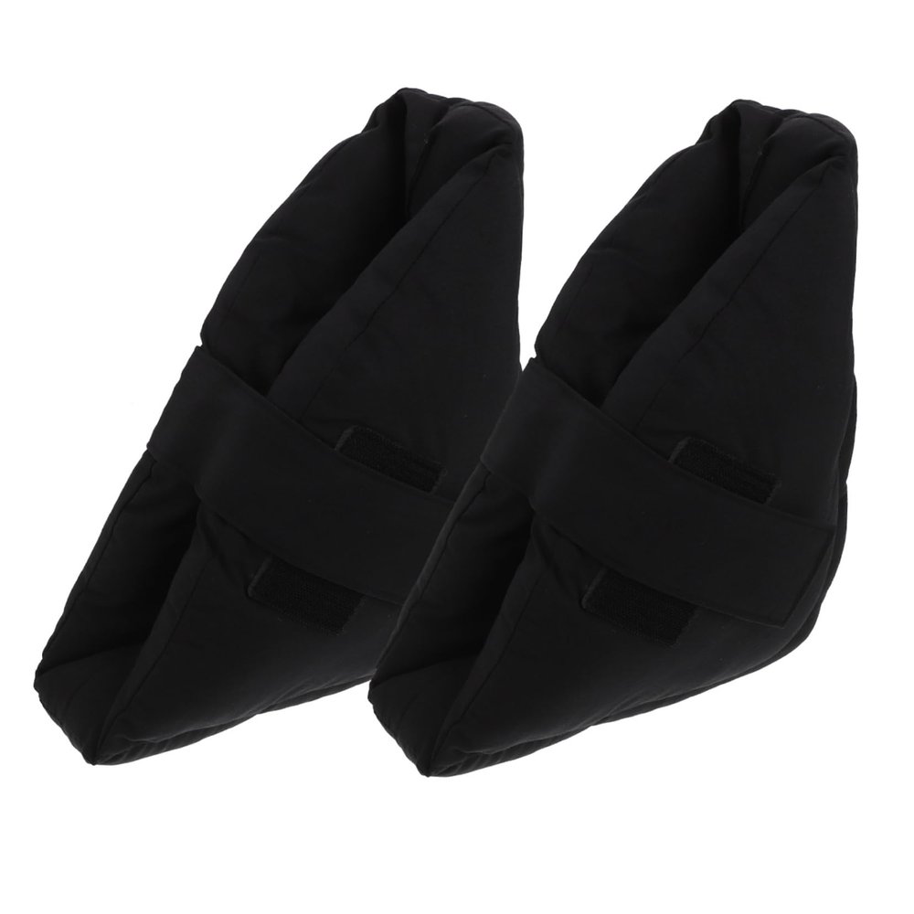 Heel Cushions, 1 Pair, Black, Blend Fabric and Cellucotton