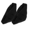Heel Cushions, 1 Pair, Black, Blend Fabric and Cellucotton view 1