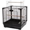 Black Wrought-Iron Bird Cage for Budgies and Parakeets view 1