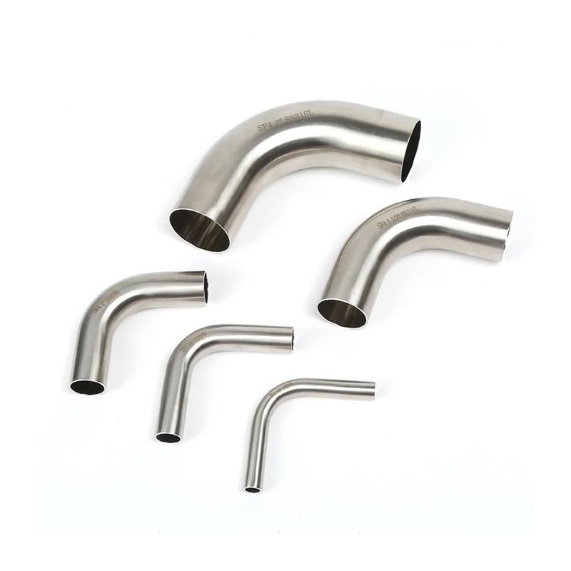 SS316L Long-Type Elbows, ASME BPE, Electropolished, 1/2" 3/4" 1" 1.5" 2", Automatic-Weld Elbows, RUAJOGYNVM (2 in, 422 g, EP Grade)