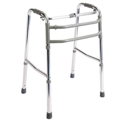 ZXPGHUJSHB Lightweight Aluminum Folding Walking Frame with Comfortable Handles