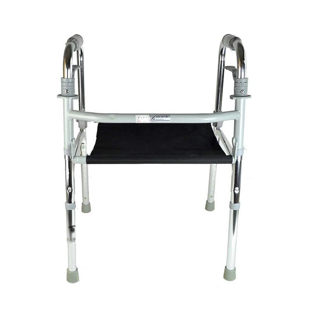 ZXPGHUJSHB Height-Adjustable Lightweight Folding Rollator with Seat