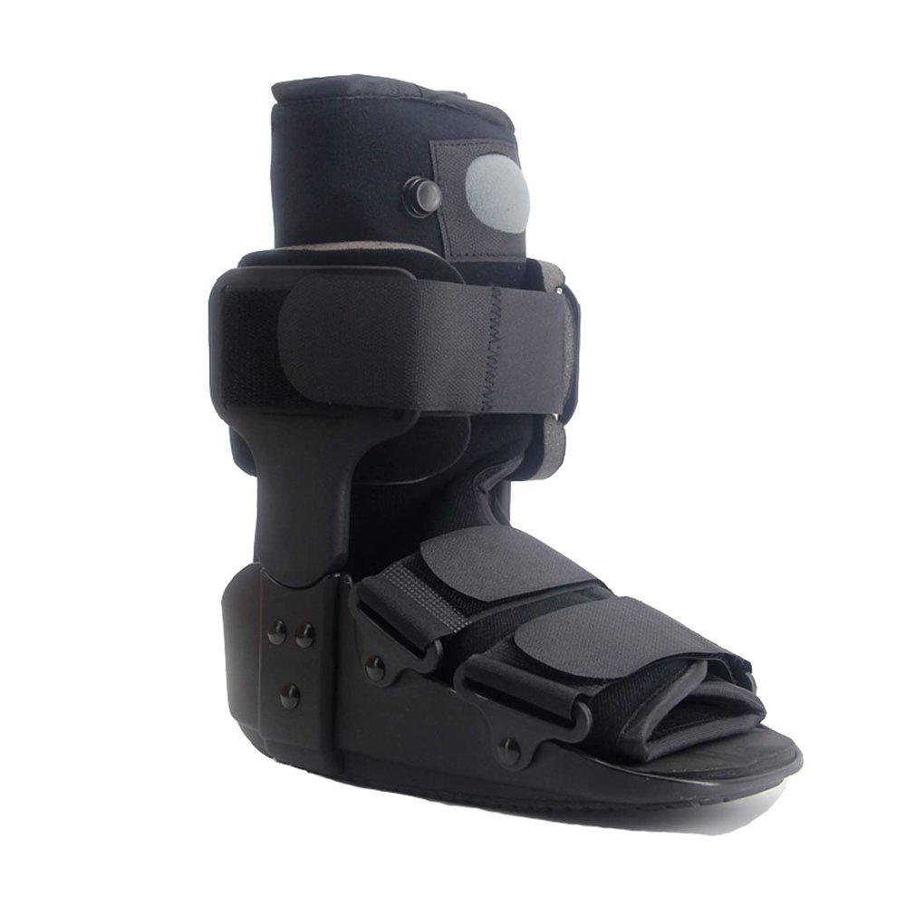 QXIWAOE Ankle Fracture Fixation Boot, Non-Slip Walking Orthosis, Foot Brace, Plantar Fasciitis Splint, Ankle Brace, Pressure Pain Relief (L)