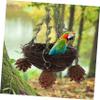 COLLBATH Natural Rattan Cockatiel Toy Nest for Small Birds view 3