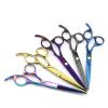 GZSLKSCD 6-Inch Colorful Hairdressing Scissor Set with Thinning Shears, Rainbow Blue Set view 2