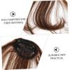 HAPINARY Brown Human Hair Clip-In Bangs, Heat-Resistant and Trimmable view 2