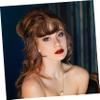 HAPINARY Brown Human Hair Clip-In Bangs, Heat-Resistant and Trimmable view 3