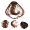 HAPINARY Brown Human Hair Clip-In Bangs, Heat-Resistant and Trimmable view 4