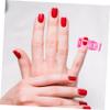 HAPINARY Nail Tip Clips, 20-Piece Reusable ABS Set, Pink view 3