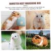 BUGUUYO Hamster Hammock with Wooden Frame, 1 Pc, Blue, Cotton view 2