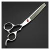 GZSLKSCD Haircutting 6-Inch Barber Scissors, Hairdressing Scissors, Thinning Scissors (Red, Thinning Scissors) (Blue Cutting) view 4