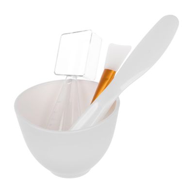 Face Mask Mixing Bowl Set, Silicone and Plastic