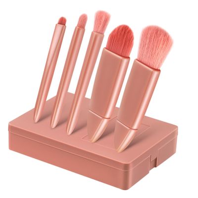 Healeved Travel Makeup Brush Set with Mirror