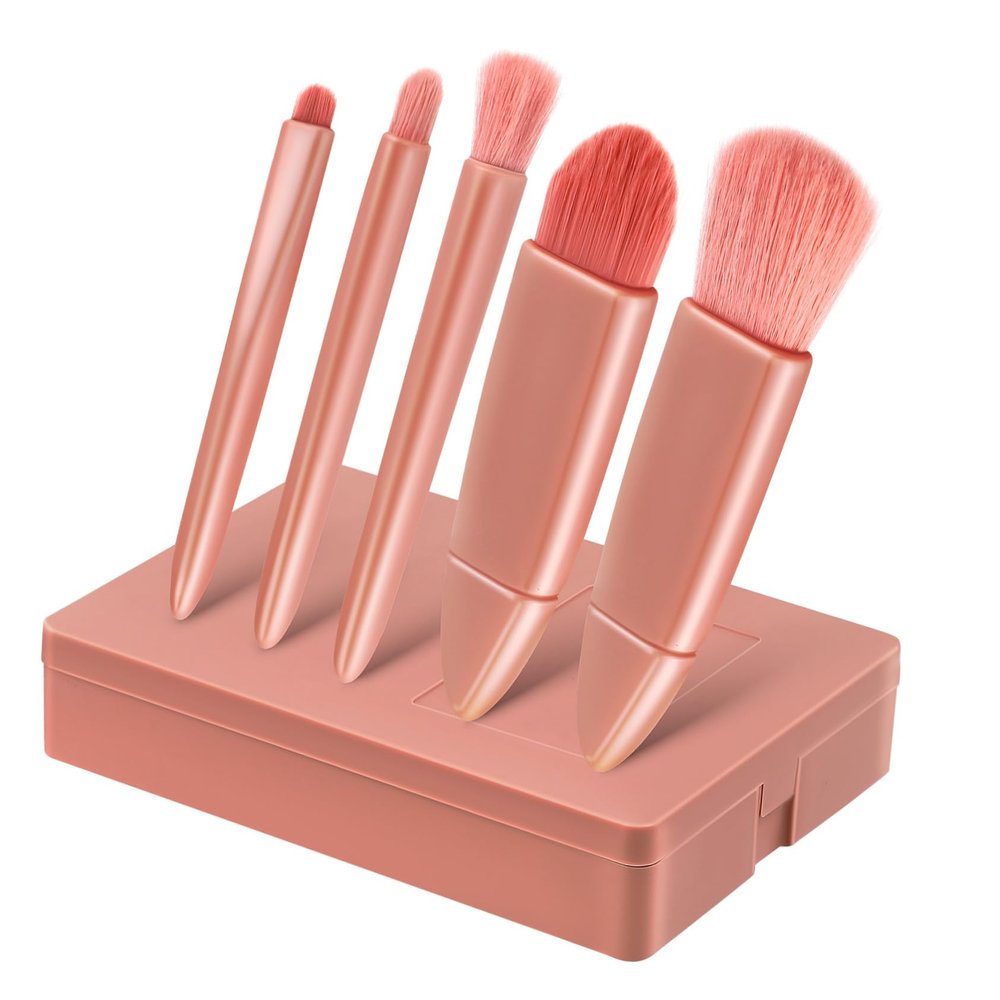 Healeved Travel Makeup Brush Set with Mirror