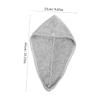 Amosfun 2-Pack Coral Fleece Hair Turbans for Wet Hair view 2