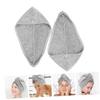 Amosfun 2-Pack Coral Fleece Hair Turbans for Wet Hair view 3