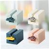 HAPINARY 4-Piece Plastic Toothpaste Squeezers, Tube Dispensers, Pink, Dark Blue and Light Blue view 3