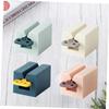 HAPINARY 4-Piece Plastic Toothpaste Squeezers, Tube Dispensers, Pink, Dark Blue and Light Blue view 4
