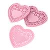 PRETYZOOM Heart Doilies, 250 Count, 4-Inch Paper, Floral view 1