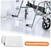 2-Piece Silver Aluminum Alloy Wheelchair Footplates view 3