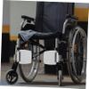 2-Piece Silver Aluminum Alloy Wheelchair Footplates view 4