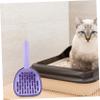 HAPINARY Ergonomic Cat Litter Scoop with Storage Tray view 3