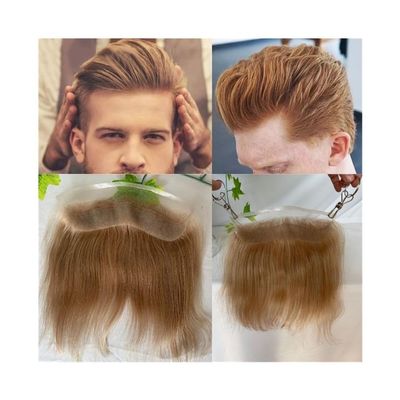 Men's HD Invisible Lace Front Toupee, 6" European Human Hair, V-Shape, 4 × 18 cm