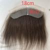 Men's Hair Toupee for Hair Loss Coverage, 4 x 18 cm, HD Lace Front, PU Back, 7# Brown view 2