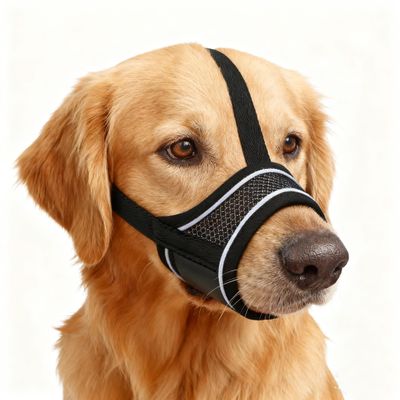 Dog Muzzle, Adjustable Nylon Muzzle for Medium and Large Dogs (XXL)