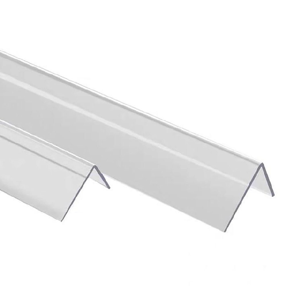 Corner Protector Strip for Tile, Wallpaper, and Walls, 100–270 cm, Transparent Plastic, 30 mm Wide, 1.8 m, Child-Safe