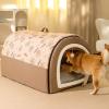 2024 2-in-1 Dog Bed/Pet Cave, Gray, Size M view 3
