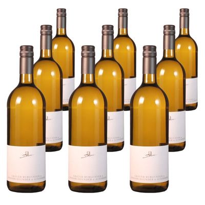 Value Pack (9 x 1 L) Dry White Wine Cuvée, QbA (036), Pinot Gris/Pinot Blanc & Auxerrois