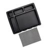 Hair Clipper Tray Made of ABS, Black with Non-Slip Mat view 1