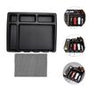 Hair Clipper Tray Made of ABS, Black with Non-Slip Mat view 3