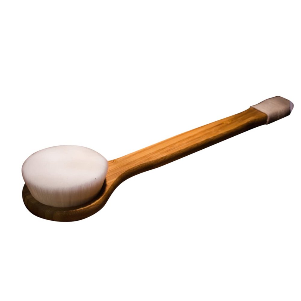 Baluue Shower Brush Cleaner Soft Fiber Brush Back Scrubber Bath Brush Handle for Men and Women