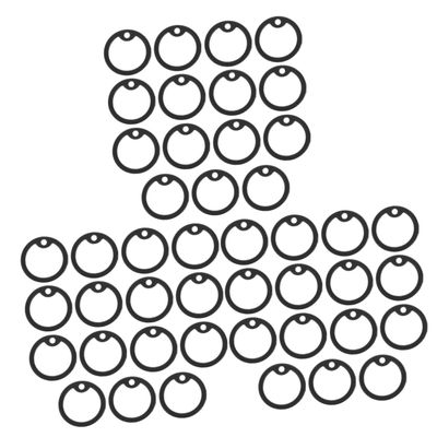 Hohopeti 45-Piece Dog Tag Rings, Noise-Reducing Protective Covers for Pets