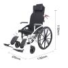 GNbow Fully Adjustable Reclining Wheelchair for Adults and Seniors view 2