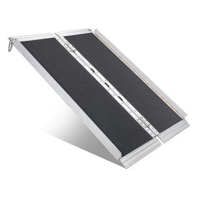 Portable Folding Curb Ramp, 90 x 73 cm, 300 kg Capacity