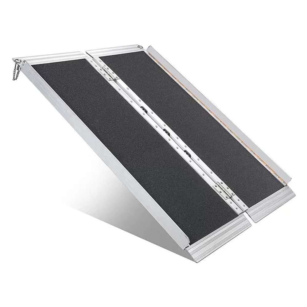 Portable Folding Curb Ramp, 90 x 73 cm, 300 kg Capacity