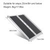 Portable Folding Curb Ramp, 90 x 73 cm, 300 kg Capacity view 3