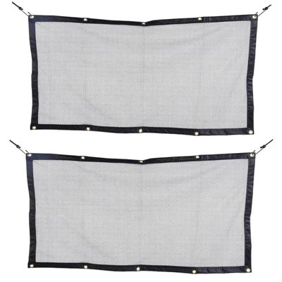 HAPINARY 2-Pack Dog Car Safety Nets, Nylon Mesh Rear-Seat Divider, 115 x 60 cm
