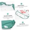 Beatifufu 3-Pack Baby Feeding Bibs with Sleeves, Waterproof and Washable, Cartoon Designs view 3